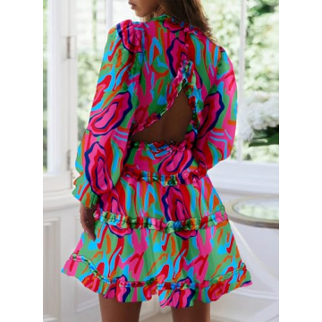 Stylish Backless Sundress for Summer Fun