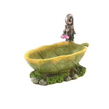 TG, LLC Leaf Shape Outdoor Fairy Garden Bath Soaking Tub - Enchanting Decor
