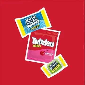 JOLLY RANCHER and TWIZZLERS Assorted Fruit Flavored Candy Party Pack, 43.03 oz