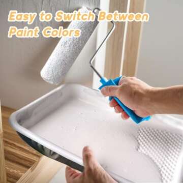 KINGORIGIN Paint Tray Liner, 20 Pack, 9 Inch Paint Roller Tray, Disposable Paint Tray for House, Walls and Furniture Painting