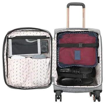kensie Hudson 3-Piece Softside Spinner Luggage Set