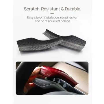 TPARTS Carbon Fiber Steering Cover for Tesla Model 3/Y