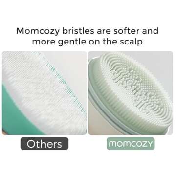 Momcozy Cradle Cap Brush with Pump for Newborns