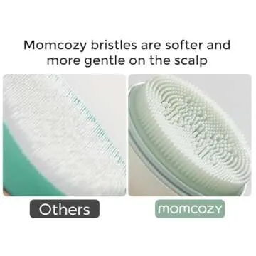 Momcozy Cradle Cap Brush with Pump for Newborns