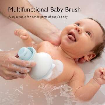 Momcozy Cradle Cap Brush with Pump for Newborns