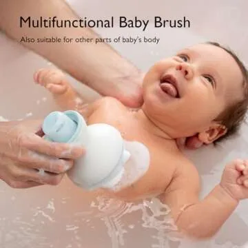 Momcozy Cradle Cap Brush with Pump for Newborns