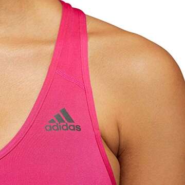 adidas Womens Racer Sports Bra - Real Magenta for Active Use