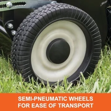 Agri-Fab 45-0546 52" Tow-Behind Lawn Sweeper, 26 cu. ft Hopper Bag Capacity; Leaf & Grass Cathcher, with Adjustable Brush Height and Dump From Seat Handle