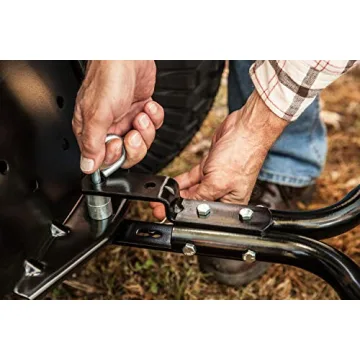 Agri-Fab 45-0546 52" Tow-Behind Lawn Sweeper, 26 cu. ft Hopper Bag Capacity; Leaf & Grass Cathcher, with Adjustable Brush Height and Dump From Seat Handle