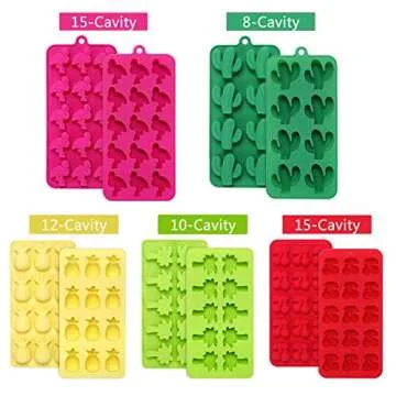 5Pack Silicone Candy Making Molds for Fun Treats