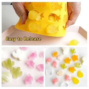 5Pack Silicone Candy Making Molds for Fun Treats