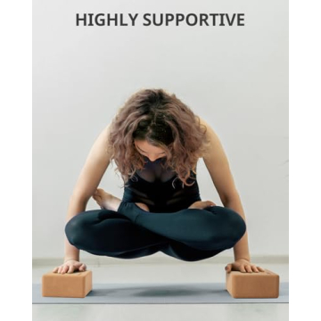 Trideer Eco-Friendly Cork Yoga Blocks for All Fitness Levels