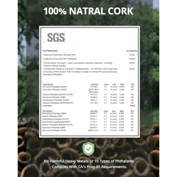 Trideer Eco-Friendly Cork Yoga Blocks for All Fitness Levels