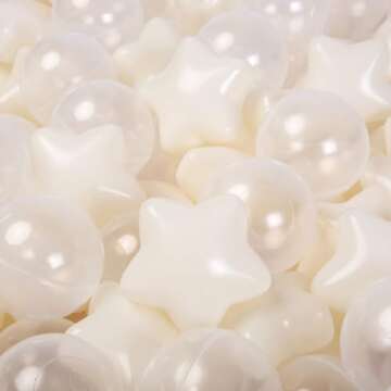 Star Ball Pit Balls for Toddlers - 100pcs Crush Proof Phthalate Free BPA Free Non-Toxic Play Balls P...