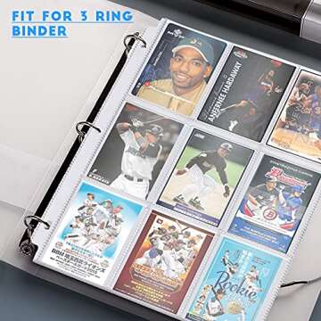 Homgaty 450 Pockets Baseball Card Sleeves for Collectors