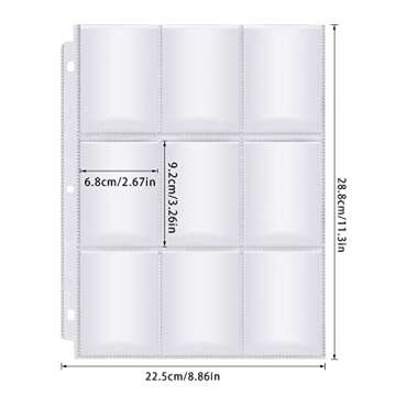 Homgaty 450 Pockets Baseball Card Sleeves for Collectors