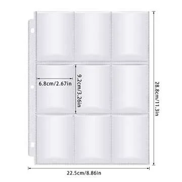 Homgaty 450 Pockets Baseball Card Sleeves for Collectors