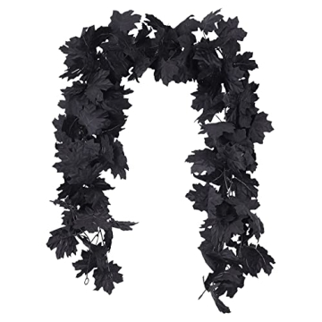Fall Decor Black Garland: Perfect Decorative Element for Halloween and Autumn