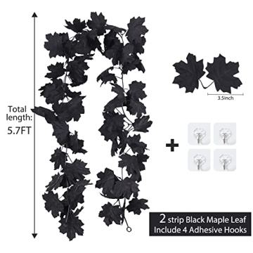 Stunning Fall Black Garland for Halloween and Home Decor