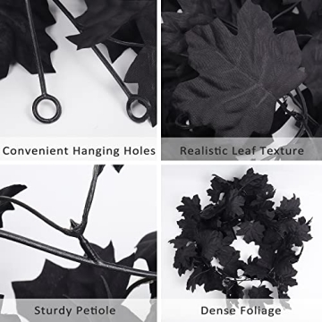 Stunning Fall Black Garland for Halloween and Home Decor