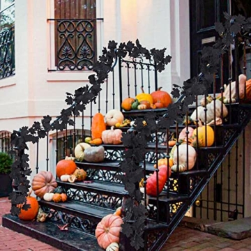 Stunning Fall Black Garland for Halloween and Home Decor