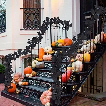 Stunning Fall Black Garland for Halloween and Home Decor