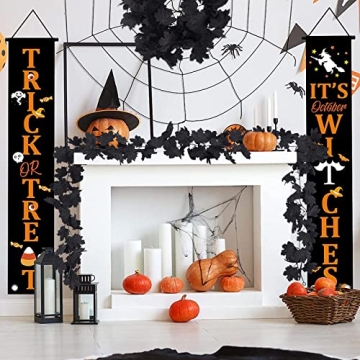 Stunning Fall Black Garland for Halloween and Home Decor