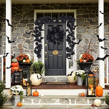 Stunning Fall Black Garland for Halloween and Home Decor