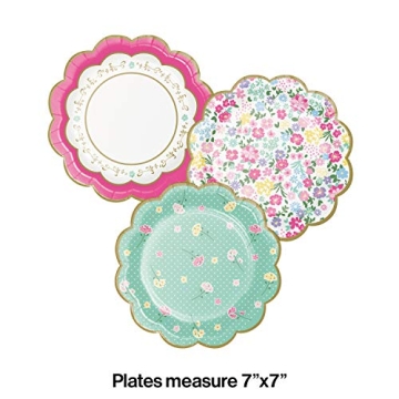 Creative Converting Floral Dessert Plates for Parties