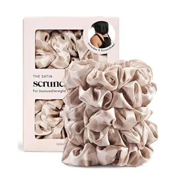 Kitsch Silk Scrunchies for Women - Satin Scrunchies for All Hair Types and Textures, No Crease Hair ...