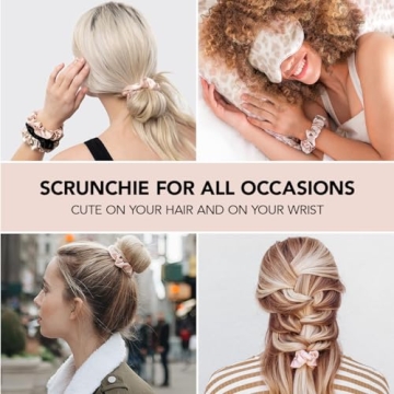 Kitsch Satin Hair Scrunchies - No-Crease, Stylish Hair Ties for All