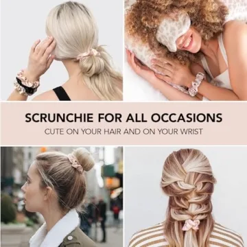 Kitsch Satin Hair Scrunchies - No-Crease, Stylish Hair Ties for All