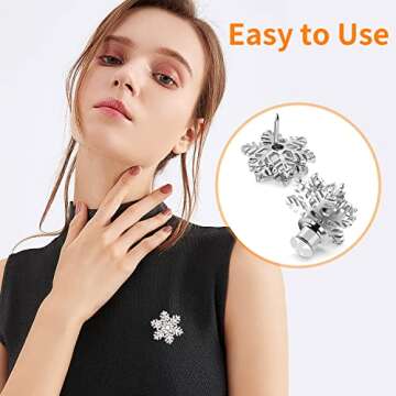 Ceryvop 30 PCS Locking Pin Backs Locking Pin Keepers Clasp, Metal Pin Locks Back