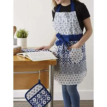 DII Kitchen Gift Set - Apron, Pot Holder & Oven Mitt