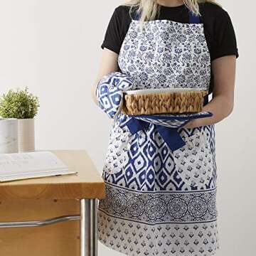 DII Kitchen Gift Set - Apron, Pot Holder & Oven Mitt
