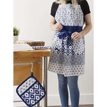 DII Kitchen Gift Set - Apron, Pot Holder & Oven Mitt