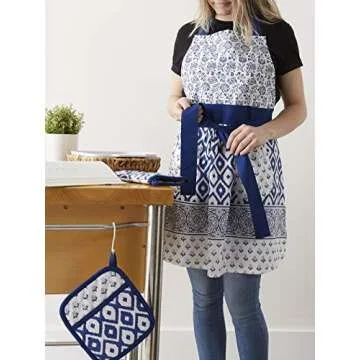 DII Kitchen Gift Set - Apron, Pot Holder & Oven Mitt