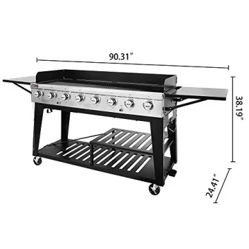 8-Burner Gas Grill - 104,000 BTU Propane BBQ