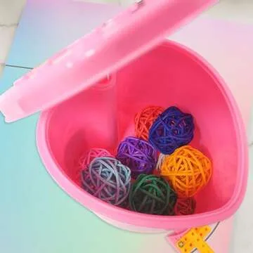 10 Pack Rattan Balls 1.2 inch Colored Wicker Ball Birds Quaker Parrot Parakeet Chewing pet bite Ball for Budgies Conures Hamsters Ball Orbs Crafts DIY Accessories vase fillers