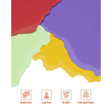 Colored Cardstock 150 sheets, 8.5” x 11” Cardstock Paper - 30 Assorted Colors, 250 GSM Colorful ...