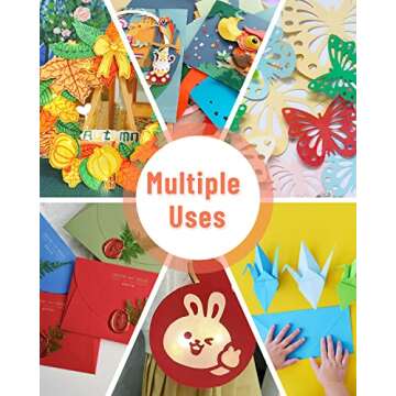 Colored Cardstock 150 sheets, 8.5” x 11” Cardstock Paper - 30 Assorted Colors, 250 GSM Colorful Card Stock Printer Paper Scrapbooking Supplies for Diy Crafts, Scrapbooking, Card Making