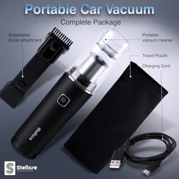 Portable Mini Vacuum for Cars - Powerful and Convenient