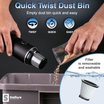 Portable Mini Vacuum for Cars - Powerful and Convenient