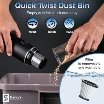 Portable Mini Vacuum for Cars - Powerful and Convenient