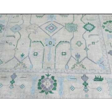 ECLATIQUE Oushak Rug Handmade New Zealand Wool Area Carpet
