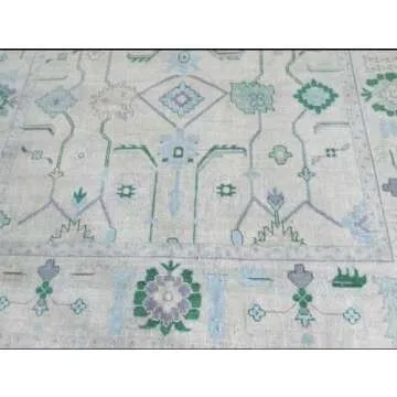 ECLATIQUE Oushak Rug Handmade New Zealand Wool Area Carpet