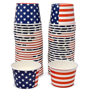 48 Count Patriotic Snack Cups for July 4th Parties