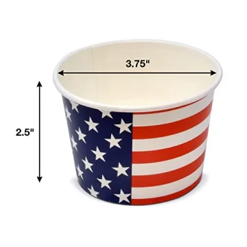 48 Count Patriotic Snack Cups for July 4th Parties