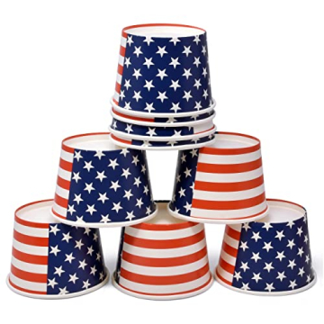 48 Count Patriotic Snack Cups for July 4th Parties