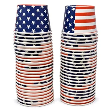 48 Count Patriotic Snack Cups for July 4th Parties